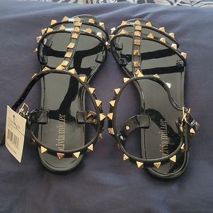 Olivia Miller studded sandals
